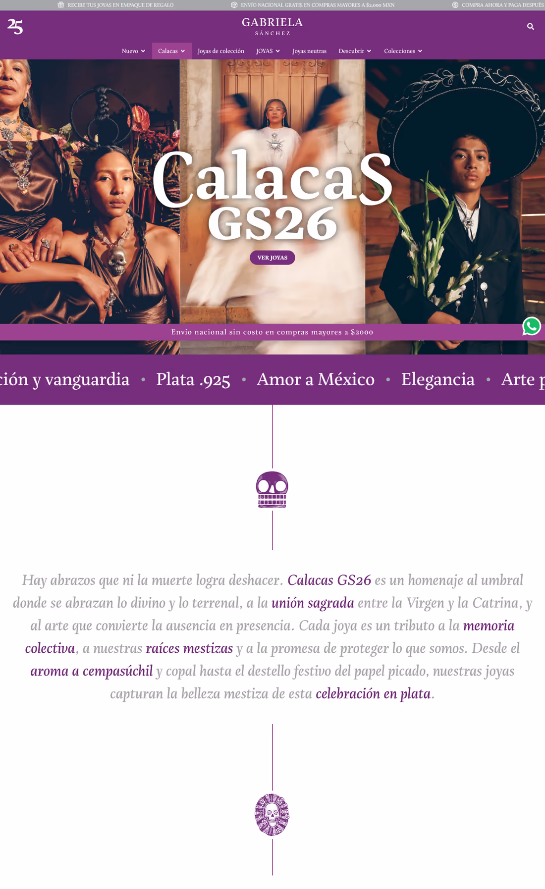 Gabriela Sánchez homepage